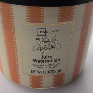 Mainstays Juicy Watermelon 13Oz 3 Wick Candle Watermelon Honeydew Cantaloupe New